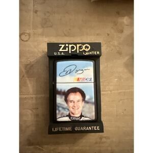 ZIPPO NASCAR MORGAN SHEPARD POLISHED CHROME LIGHTER UNFIRED IN BOX